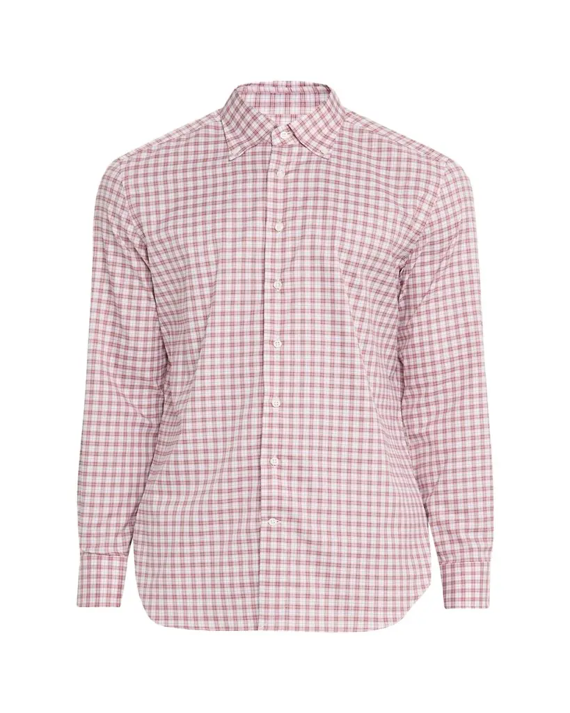 Bergdorf Goodman Men's Plaid Button-Front Dress Shirt