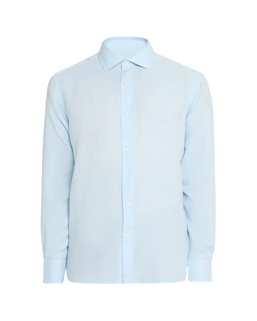 ZEGNA Men's Cashco Cashmere and Cotton Sport Shirt