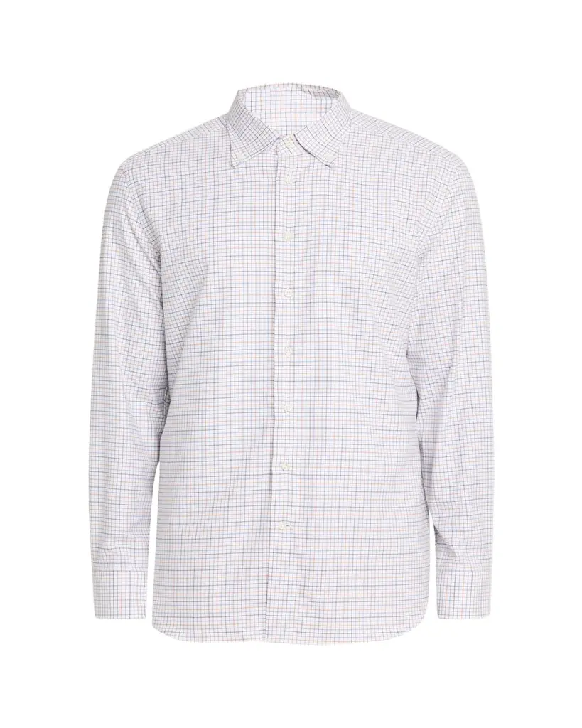 Bergdorf Goodman Men's Cotton Multi-Check Button-Collar Sport Shirt