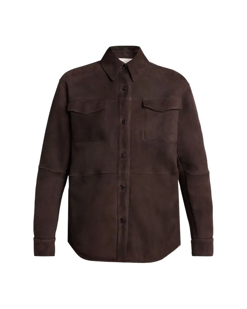 THE ROW Gwena Sheep Shearling Shirt Jacket