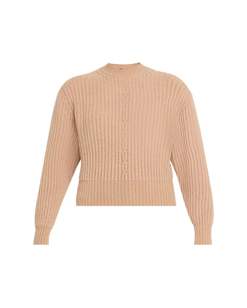 Loro Piana Cashmere Rib Crewneck Sweater