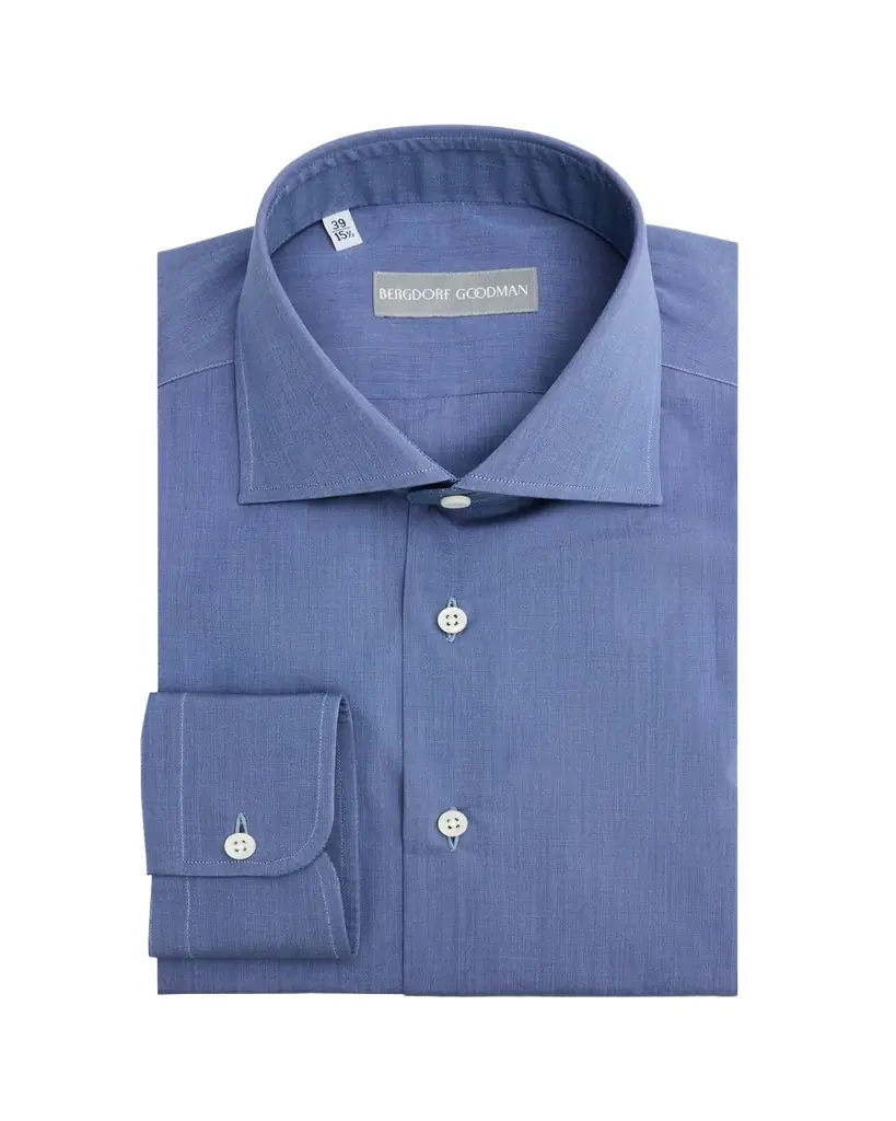 Bergdorf Goodman Men's Cotton Spread Collar Dress Shirt