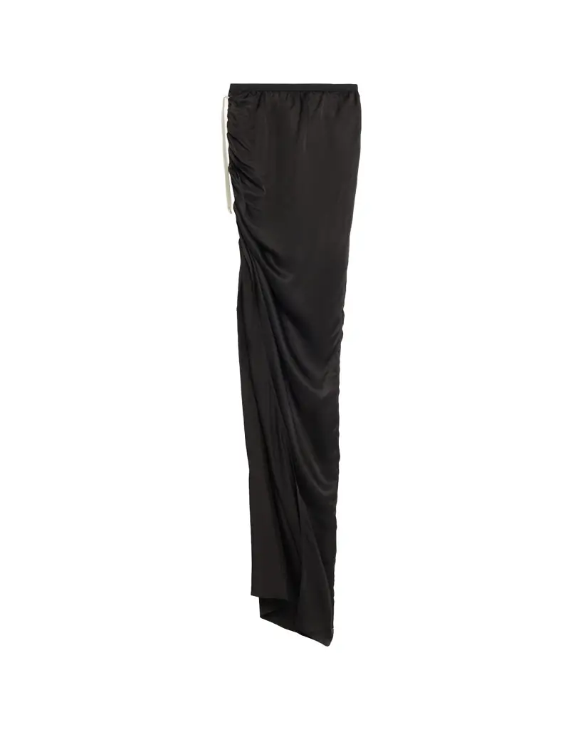 Rick Owens Draped Slit Maxi Skirt