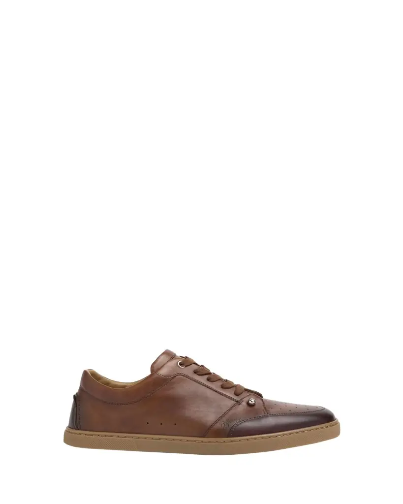 Christian Louboutin Men's Chambelisneak Collar-Pin Leather Low-Top Sneakers