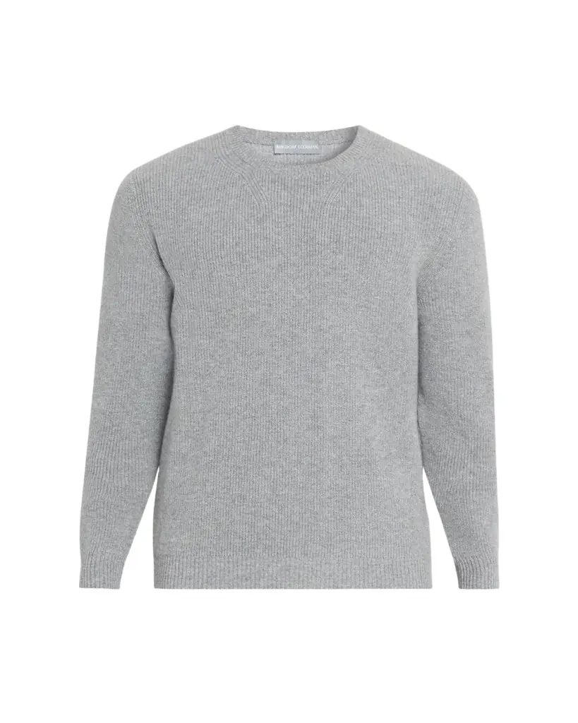 Bergdorf Goodman Men's Cashmere Fisherman Rib Crewneck Sweater