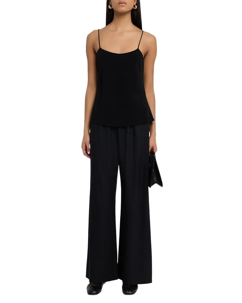 THE ROW Gala Wool Wide-Leg Pull-On Pants