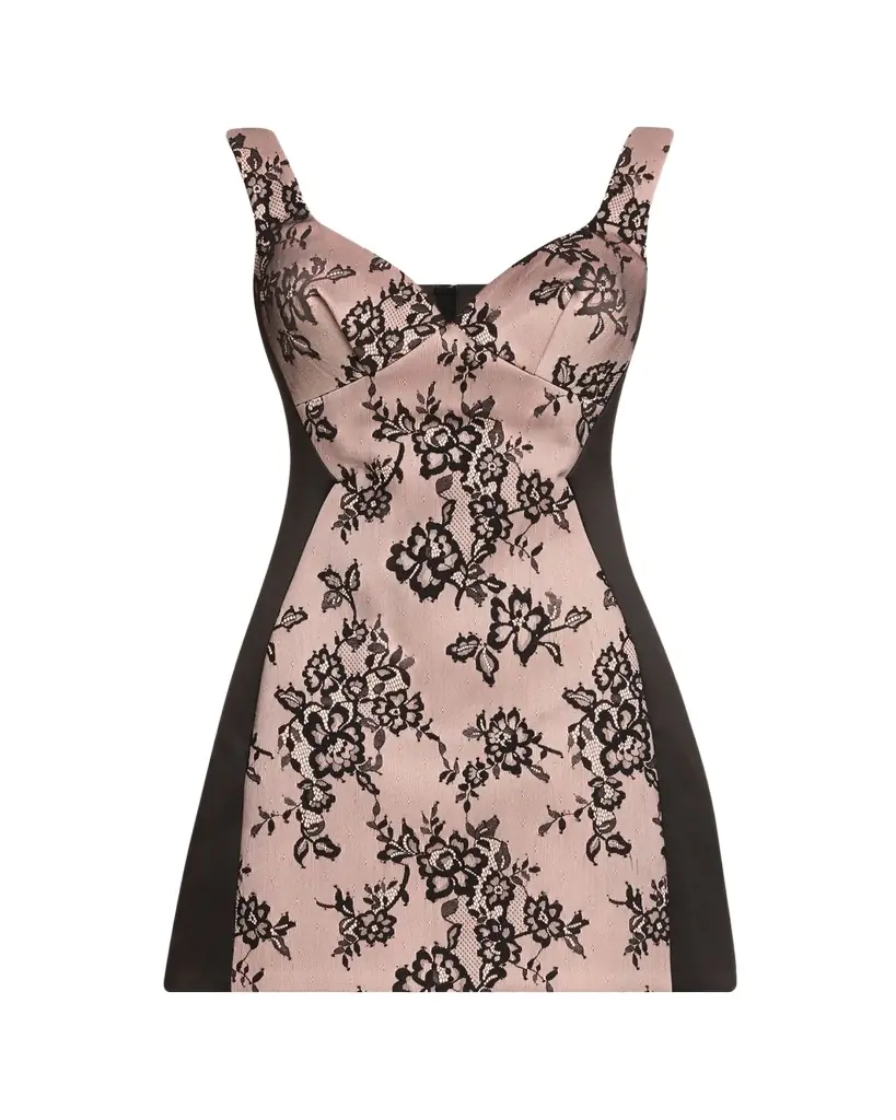 Marc Jacobs Sculpted Lace Sleeveless Mini Dress