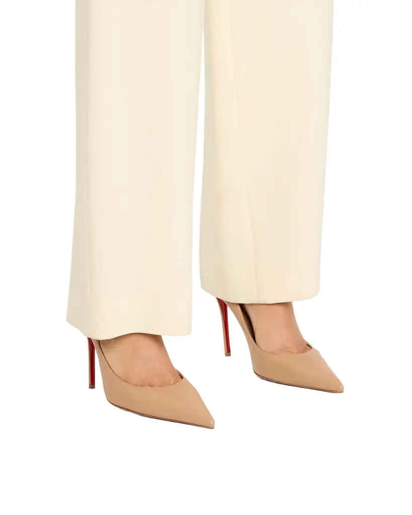Christian Louboutin 100mm Miss Z Leather Pointed-Toe Pumps
