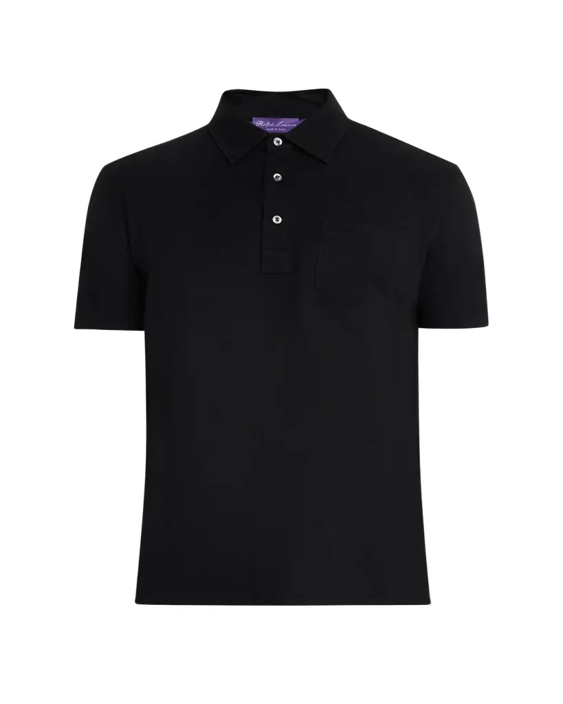 Ralph Lauren Purple Label Cotton-Cashmere Piqué Polo Shirt