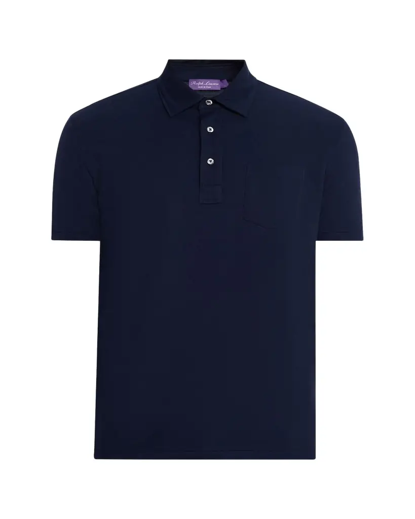 Ralph Lauren Purple Label Cotton-Cashmere Piqué Polo Shirt