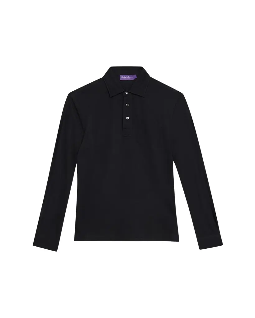 Ralph Lauren Purple Label Cotton-Cashmere Piqué Polo Shirt