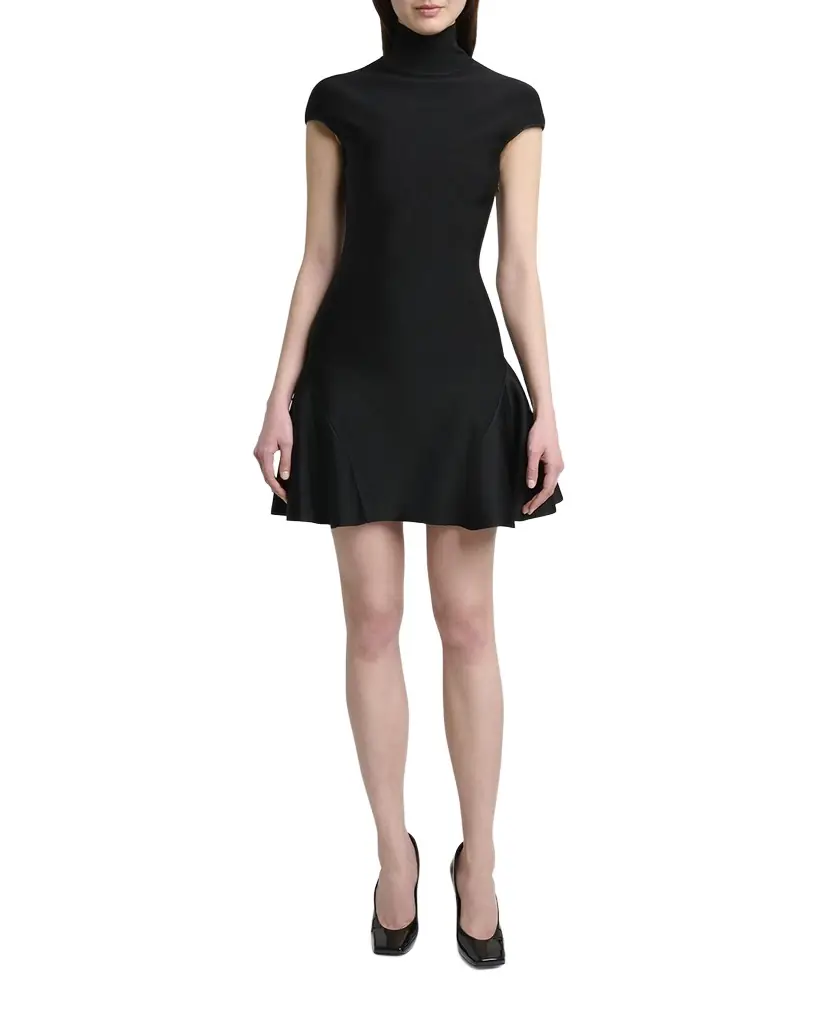 Givenchy Cap-Sleeve Fit-And-Flare Mini Dress