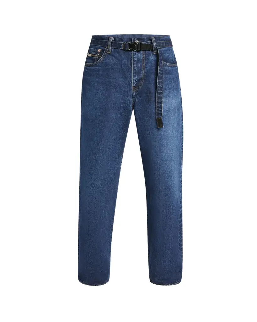 SACAI Men's BEYONDEXX Cotton Denim Jeans