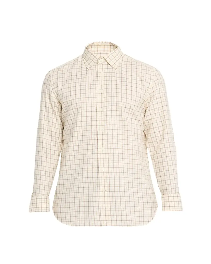 Bergdorf Goodman Men's Cotton Tattersall Check Button-Collar Sport Shirt