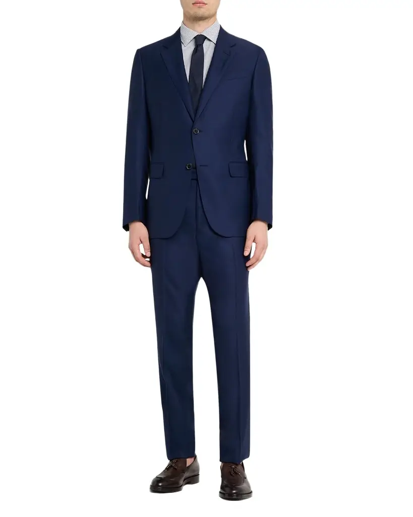 ZEGNA Men 's Micro-Plaid Wool Suit