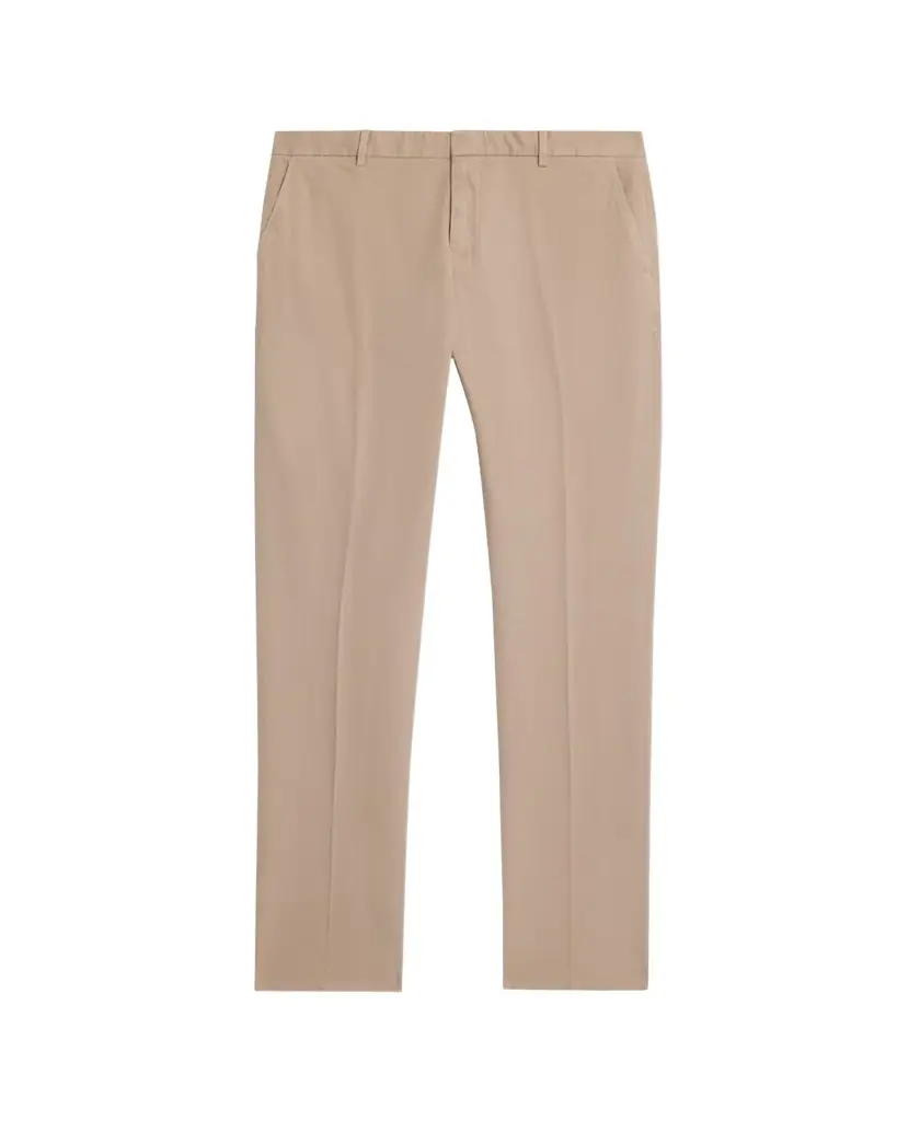 ZEGNA Men's Slim Flat-Front Pants