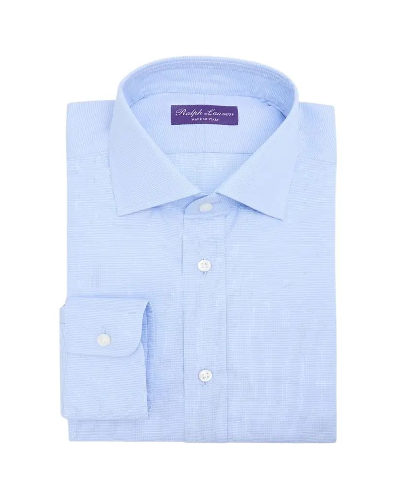 Ralph Lauren Purple Label Micro-Houndstooth Shirt