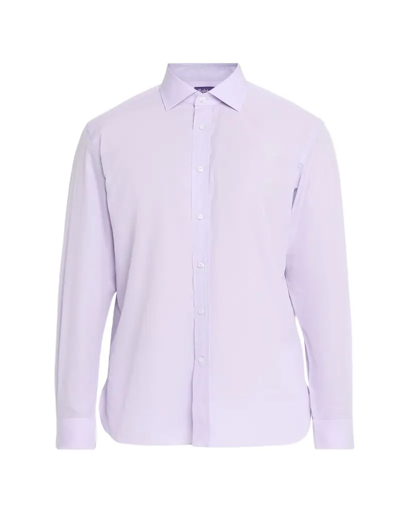 Ralph Lauren Purple Label Men's Cotton Micro-Houndstooth Classic Fit Sport Shirt