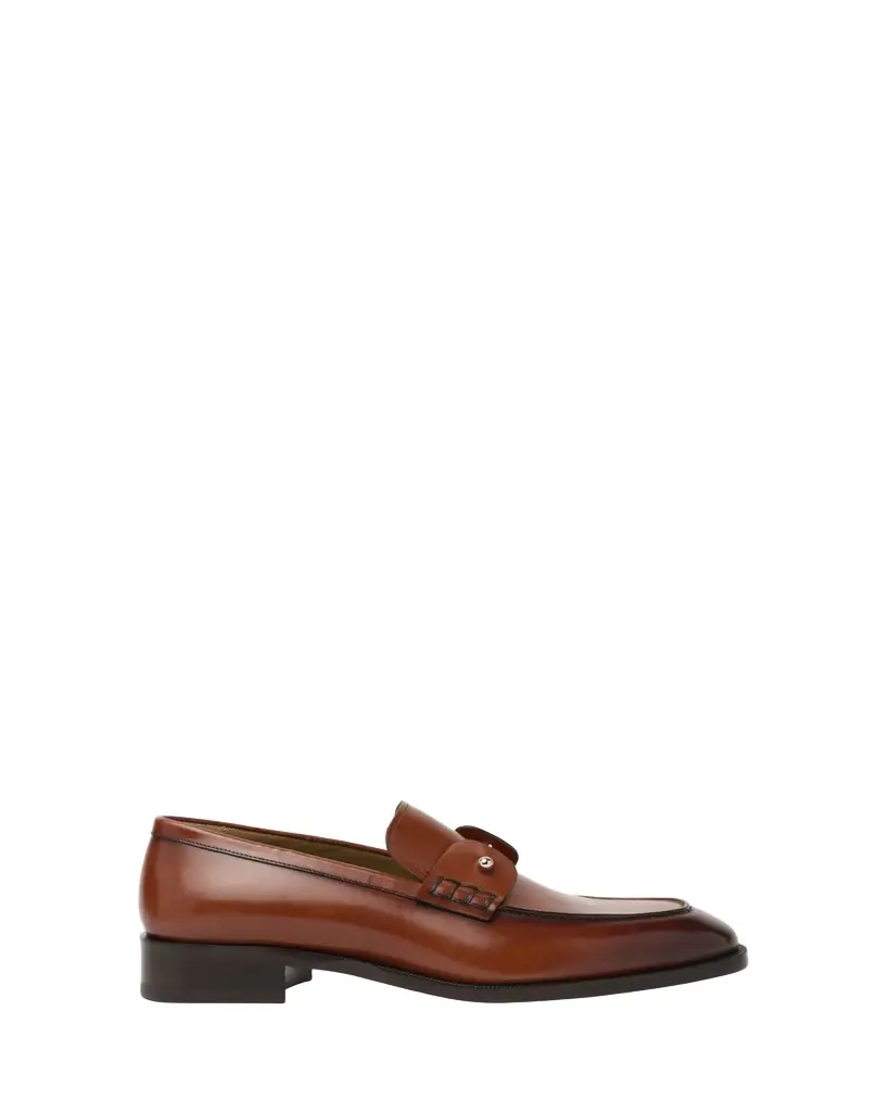 Christian Louboutin Men's Chambelimoc Collar-Pin Leather Loafers