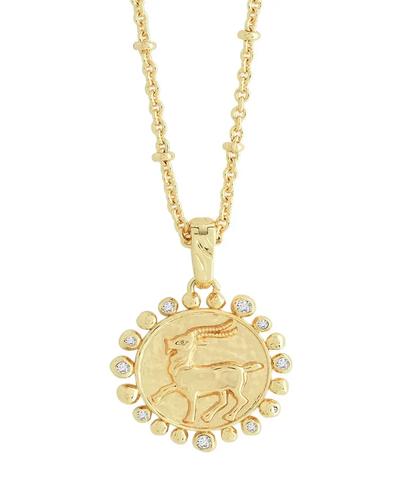 Anabel Aram Jewelry Zodiac Pendant Necklace