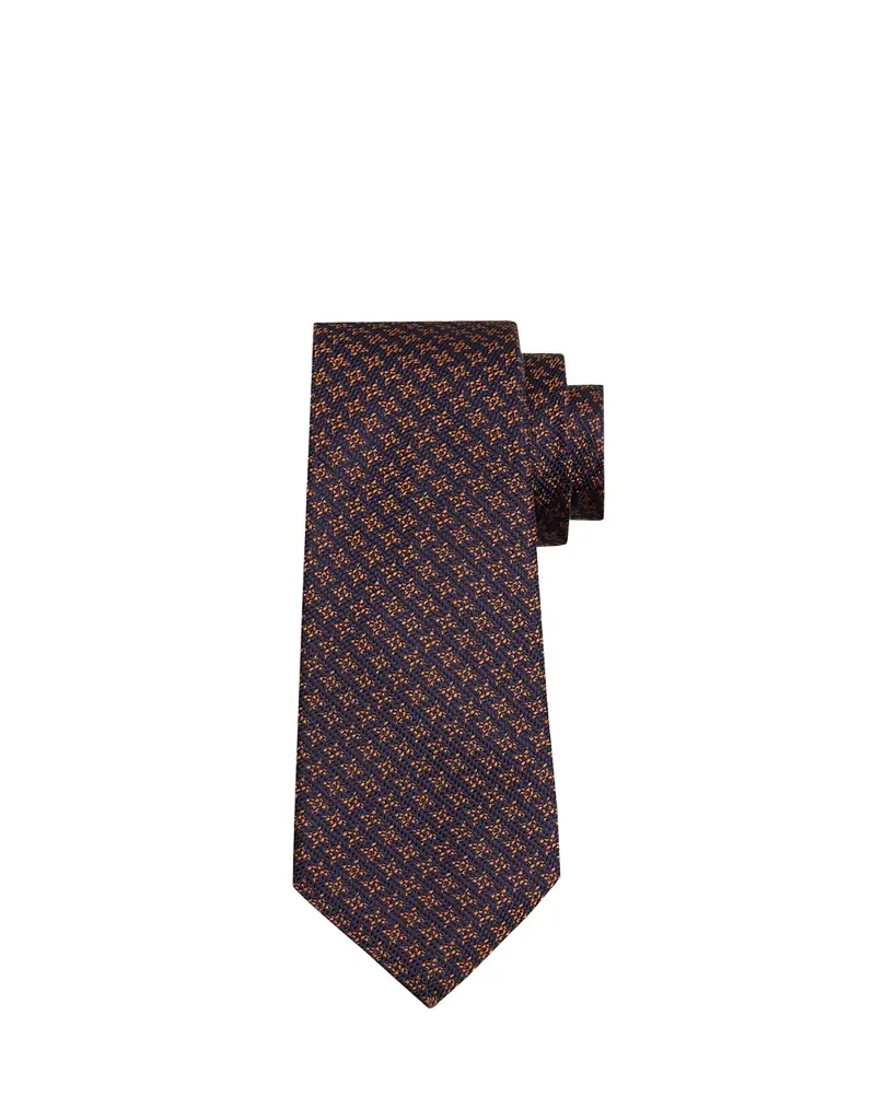 Kiton Men's Star-Print Silk 7-Fold Tie