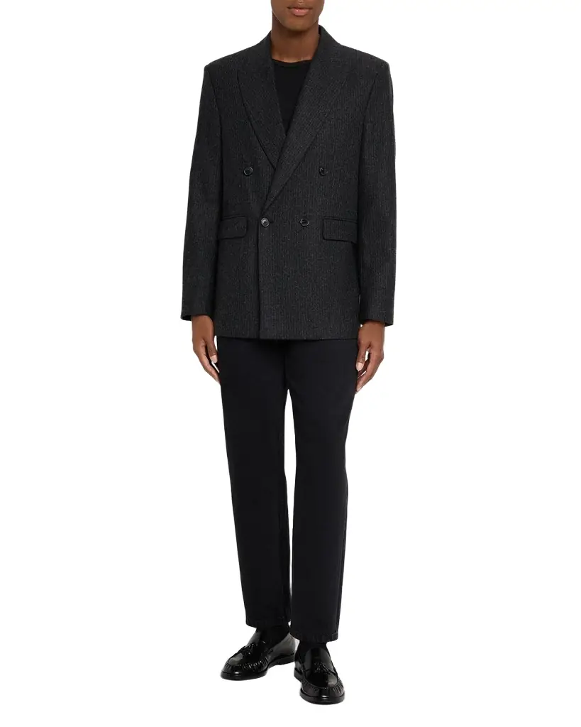 FRAME Men's Pinstripe Wool Blazer