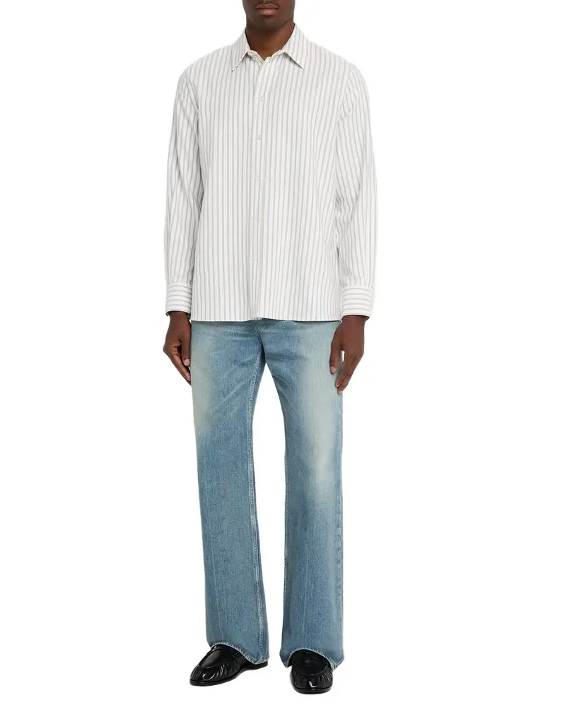 Saint Laurent Men's Striped Sport Shirt