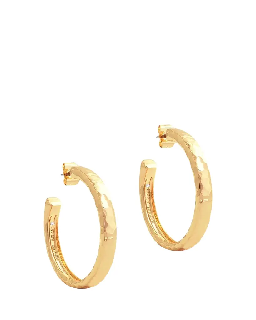 Anabel Aram Jewelry Farrier Medium Hoop Earrings