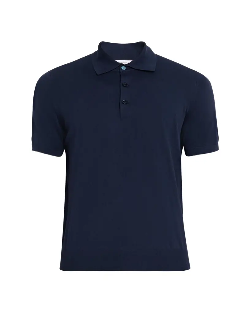 Brunello Cucinelli Men's Cotton Knit Polo Shirt