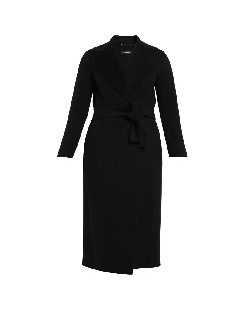 Max Mara Poldo Wool Long Wrap Coat