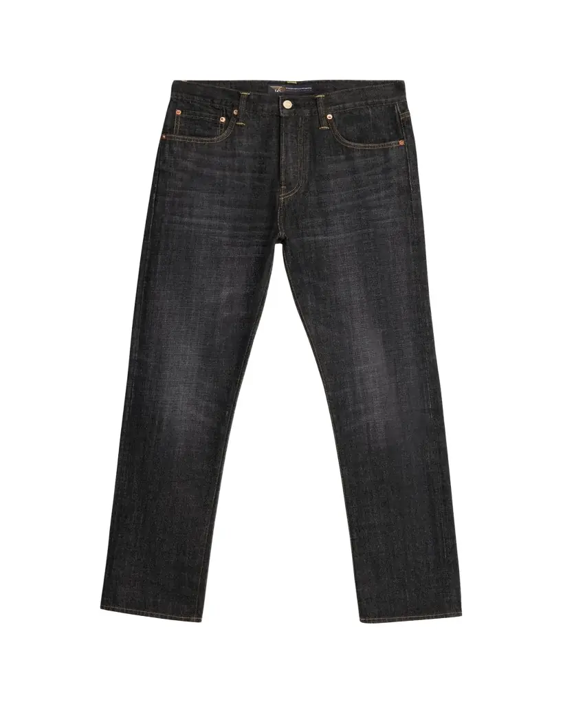 The Seven Continents Men's Charlie Black Denim Slim-Fit Jeans