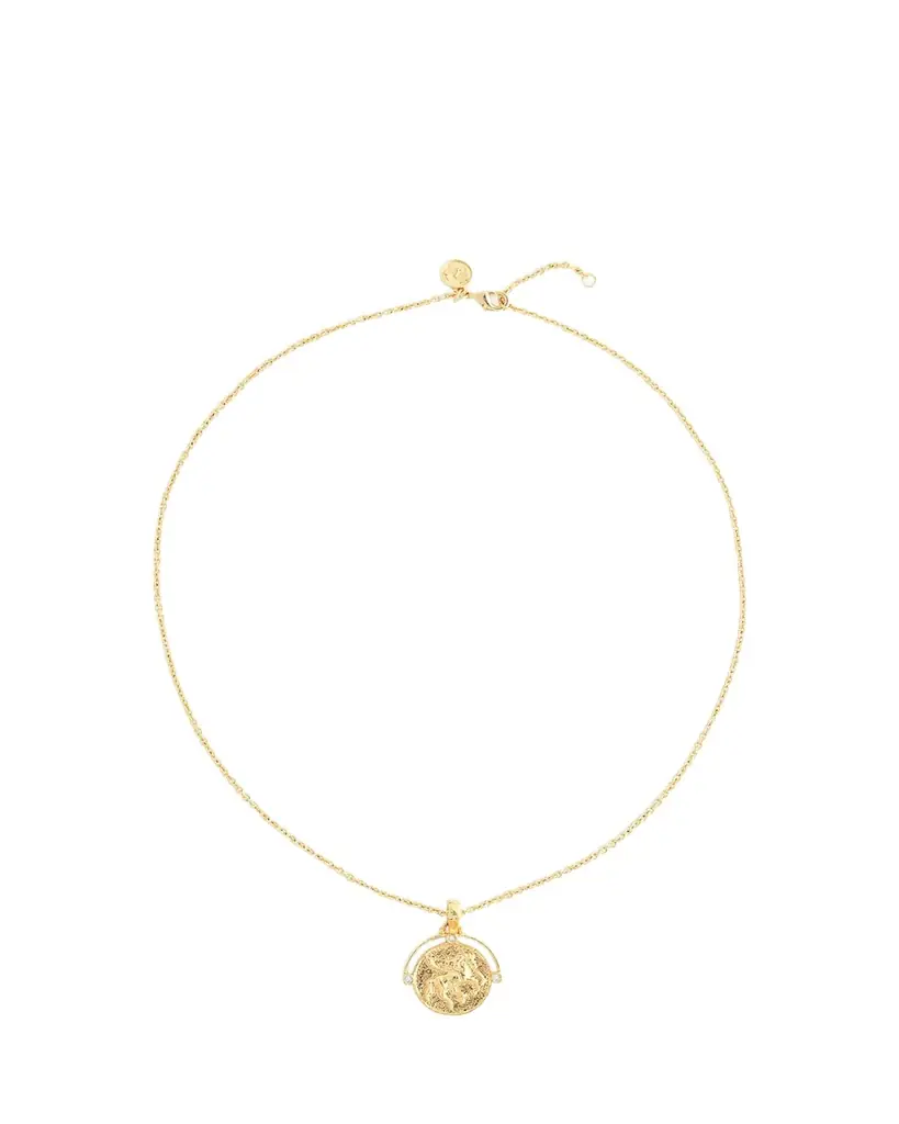 Anabel Aram Jewelry Pegasus Coin Pendant Necklace