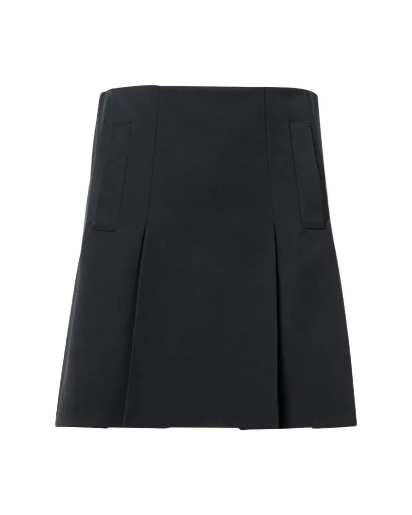 Akris punto Pleated Mini Quilt Skirt