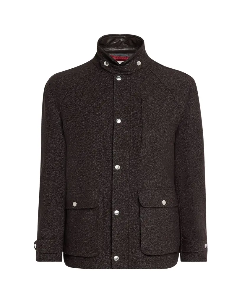 Brunello Cucinelli Men's Cashmere-Blend Full-Zip Jacket