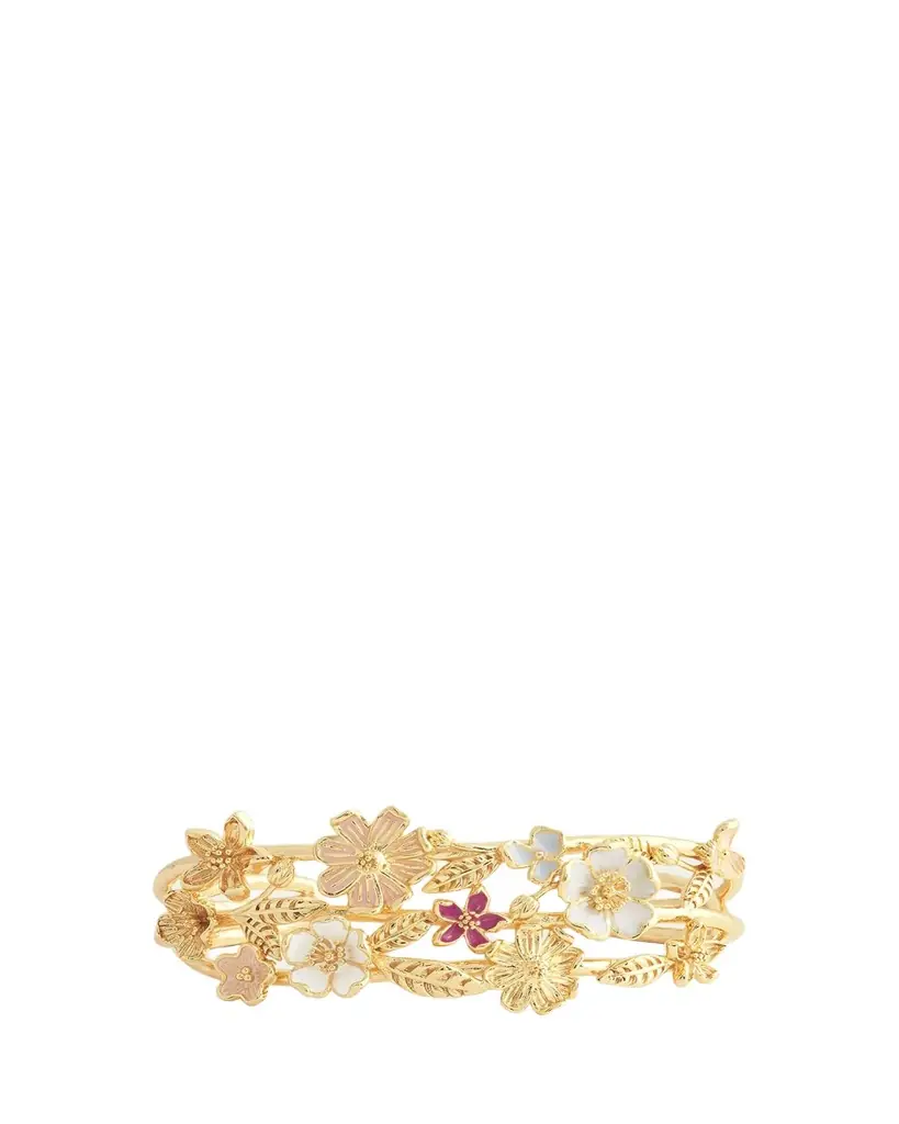 Anabel Aram Jewelry Wildflowers Bangle Bracelet