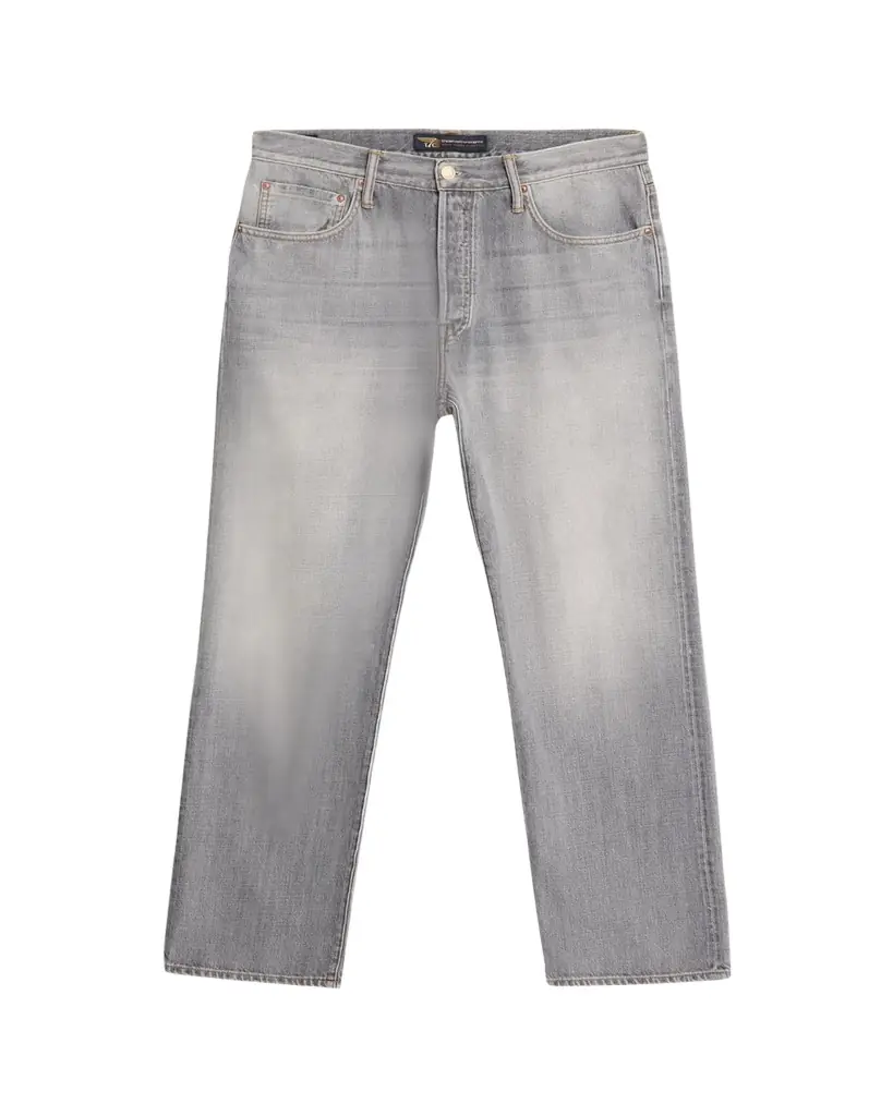 The Seven Continents Men's Jack Grey Denim Relaxed-Fit Jeans