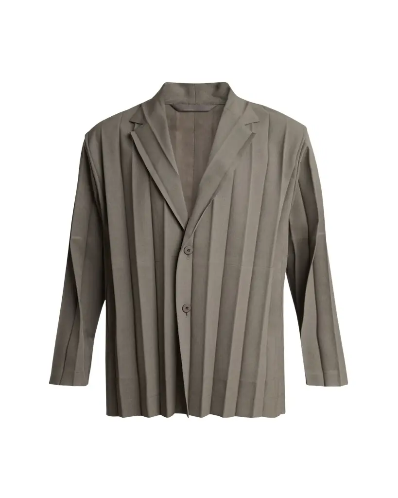 Homme Plisse Issey Miyake Men's Edge Ensemble Pleated Sport Coat