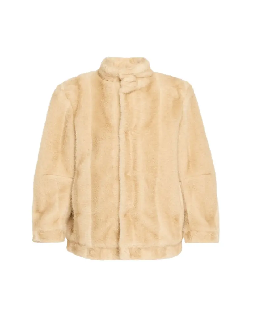 MM6 Maison Margiela Straight Faux Fur Jacket
