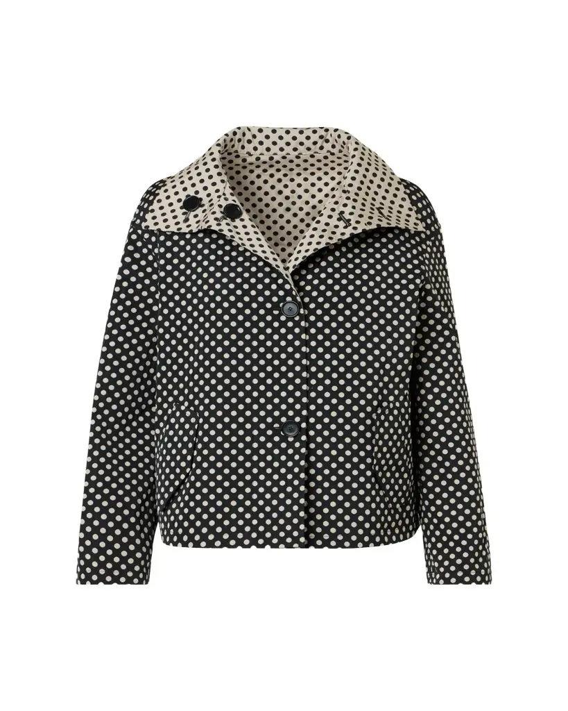 Akris punto Polka-Dot Single-Breasted Jacket