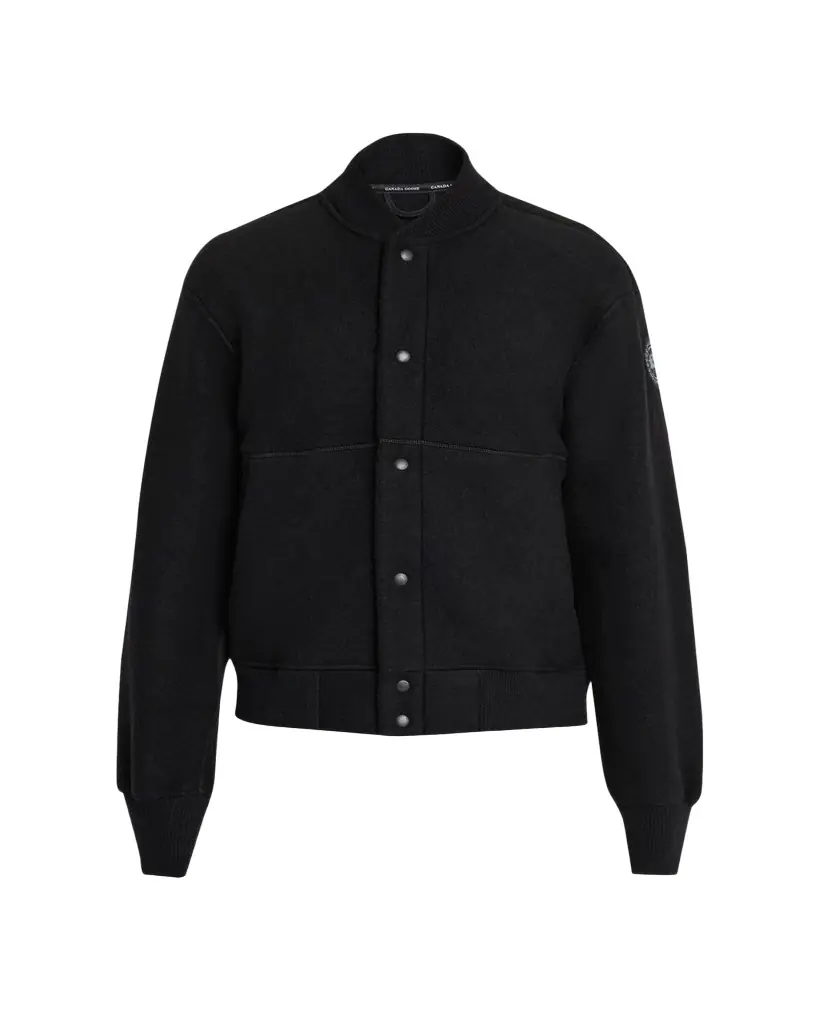 Canada Goose Men's Hudson Fleece Snap-Front Bomber Jacket