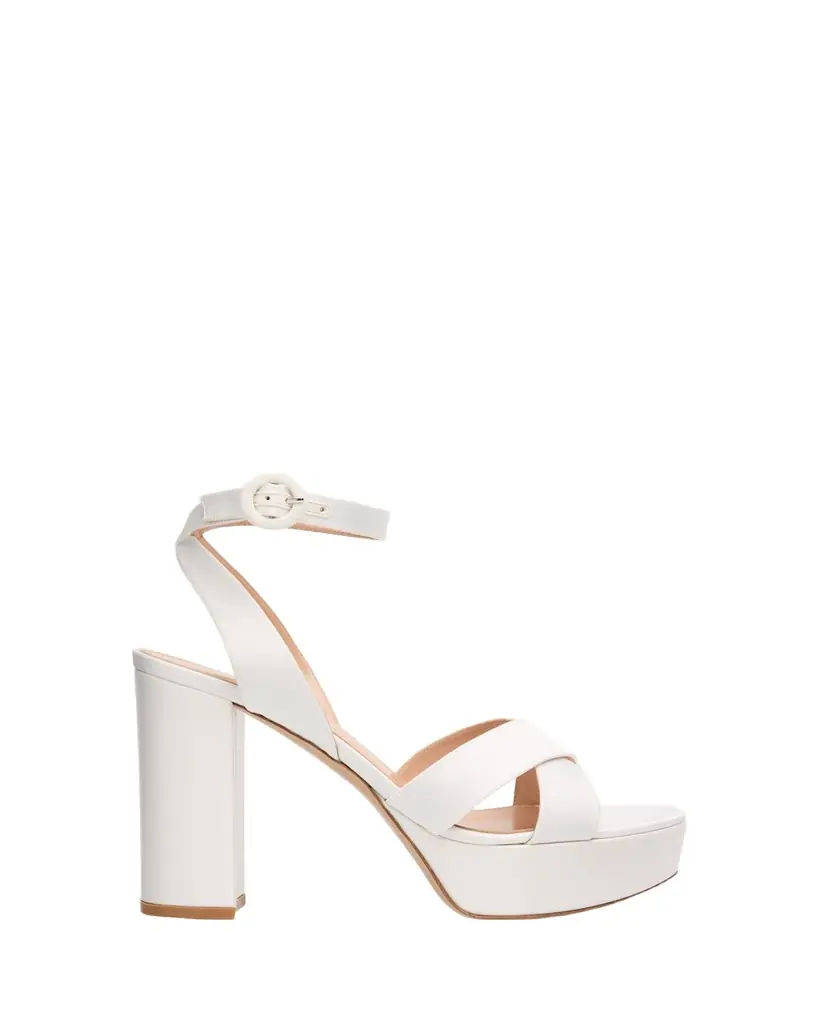 Gianvito Rossi Sabrina Satin Crisscross Ankle-Strap Platform Sandals