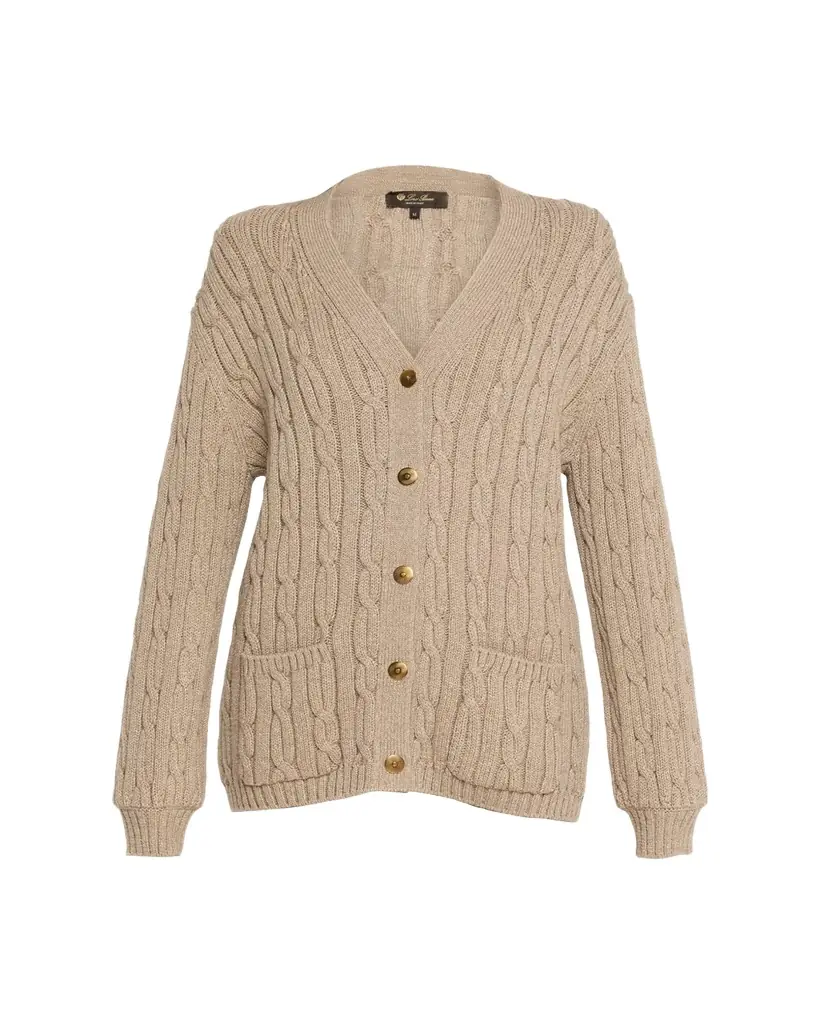 Loro Piana Napier Firefly Coarsehair Cashmere Sweater