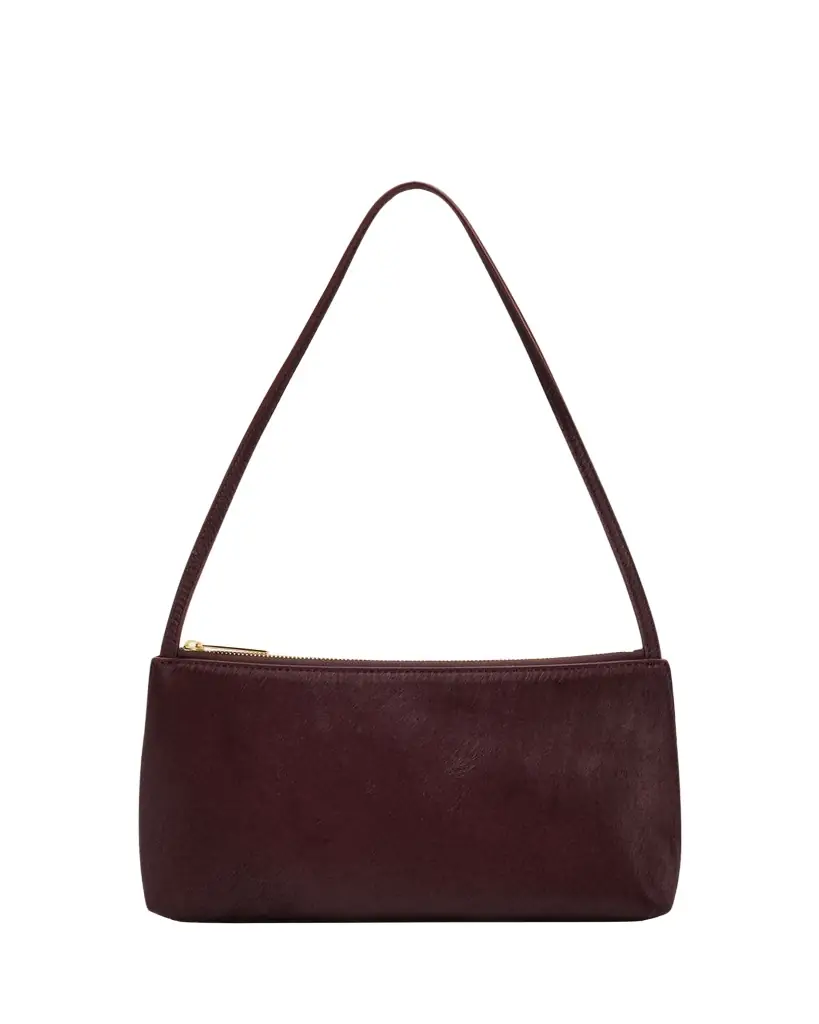 Mansur Gavriel Gaia Animal-Print Calf Hair Shoulder Bag