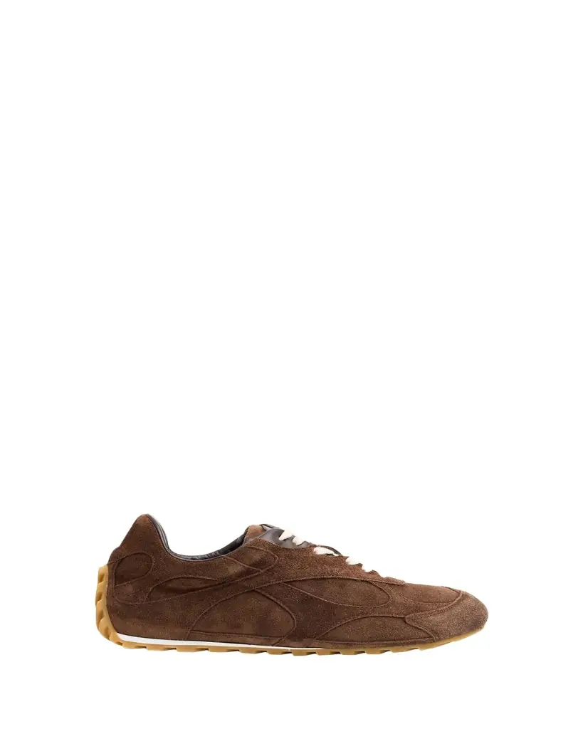 Bottega Veneta Men's Orbit Flash Suede Low-Top Sneakers