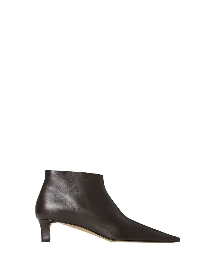 THE ROW Carla Nappa Leather Booties