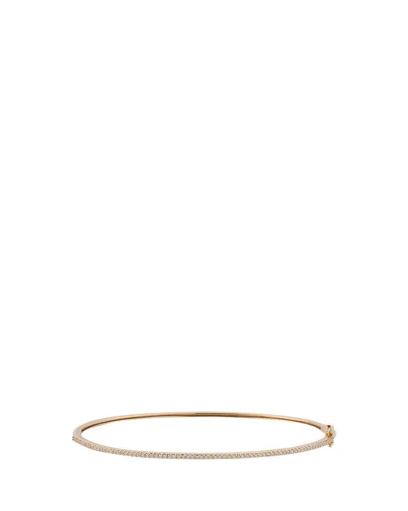 Lana Thin Diamond Hinge Bangle, "L