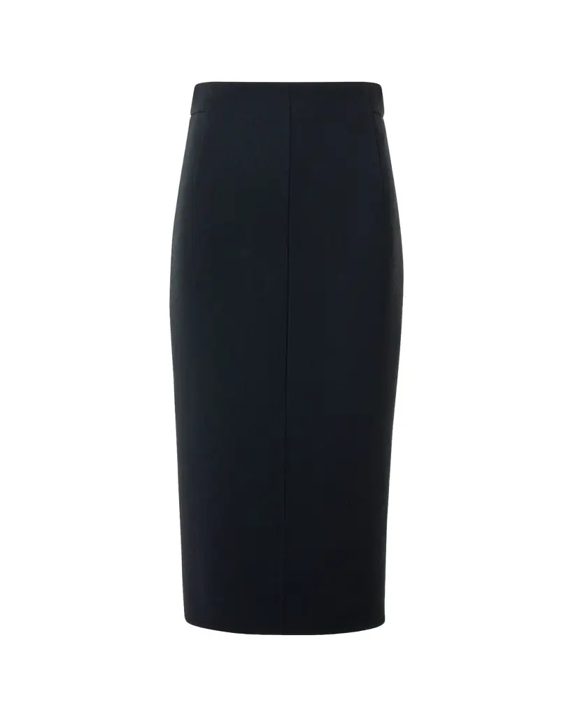 Akris Wool Crepe Midi Pencil Skirt