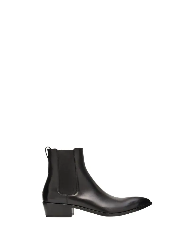 TOM FORD Men's Burnished Leather Chelsea Boots