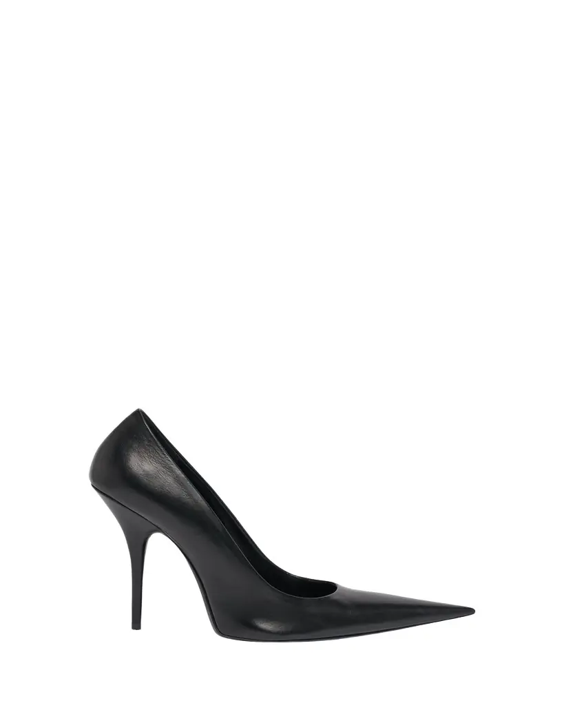 Balenciaga 90mm Avenue Leather Pointed-Toe Pumps