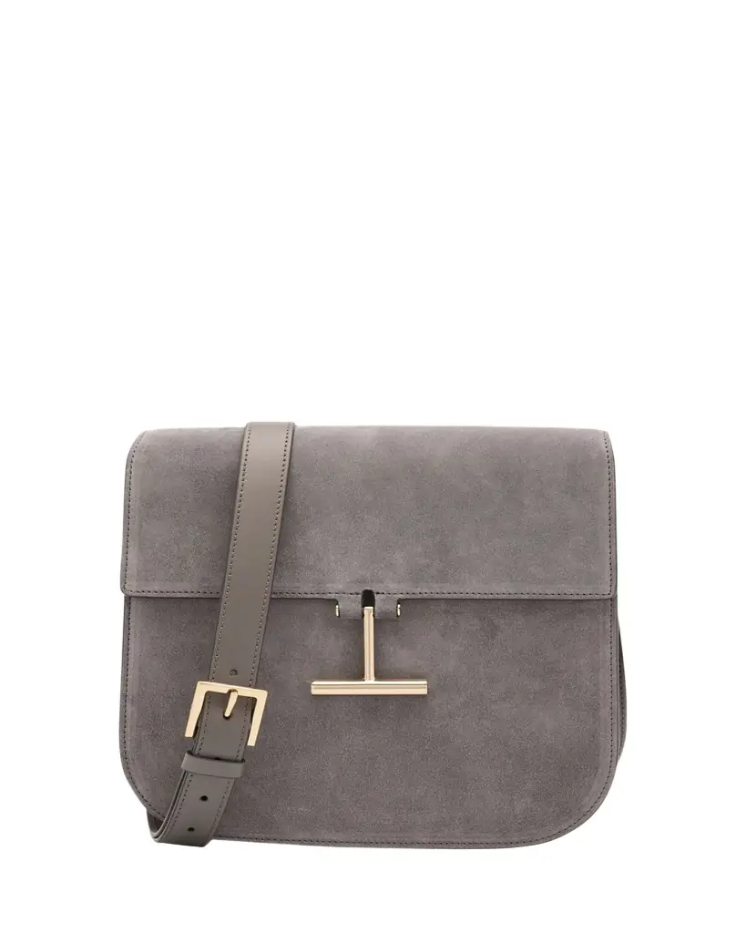 TOM FORD Tara Medium Crossbody Bag in Suede